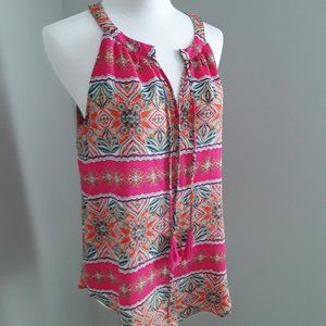 Sleeveless Pink Bouse